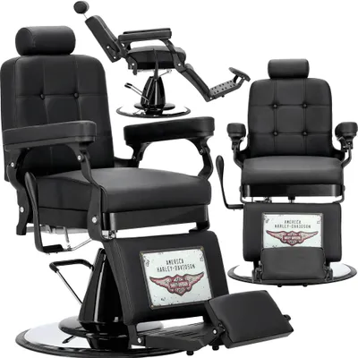 Productafbeelding van Hydraulische kappersstoel voor kapsalon en barbershop Kostas Barberking