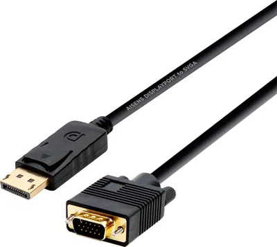 Image de Aisens - câble convertisseur displayport vers vga, dp/m-vga/m, noir, 2.0m
