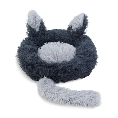 Image de Bac à litière pour chat - cercle - 40 cm - noir