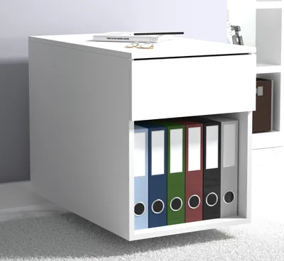 Produktbild von VCM Rollcontainer | Beistellcontainer mit Schubladen | Maße ca. H. 55 x B. 39 x T. 70 cm | Bürocontainer - Dalosa 1 Schublade