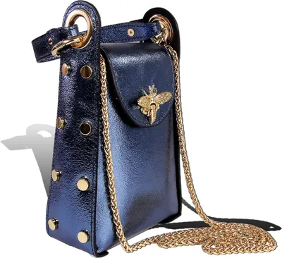 Image de Toscanto Tasche blau metallic Leder D2OTTM802UM