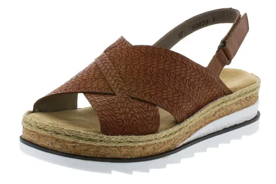 Produktbild von Rieker Damen Sandalen Slingback Sandaletten V79B4-25, Größe:40 EU, Farbe:Braun