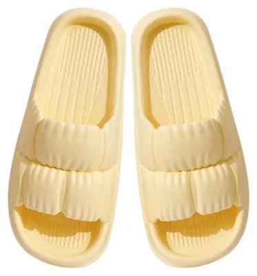 Produktbild von Duschhausschuhe für Damen, EVA, weich, rutschfest, süße Blütenblätter, Sommerschuhe, Badezimmersandalen, für drinnen und draußen, Strand, 36 bis 37 (g