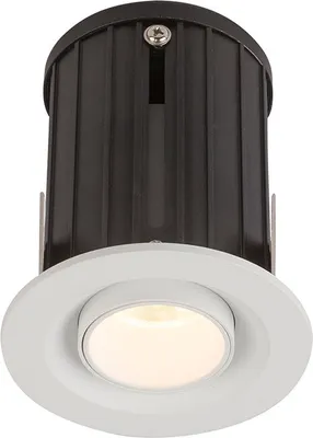 Produktbild von LED Einbaustrahler, beweglich, Aluminium weiß, D 9 cm
