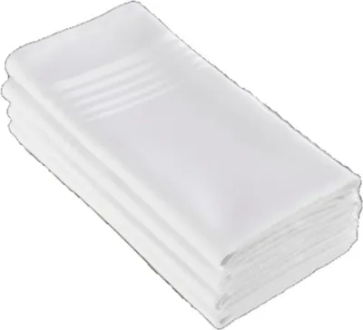 Image de serviettes Deauville 51x51 cm coton blanc 4 pièces