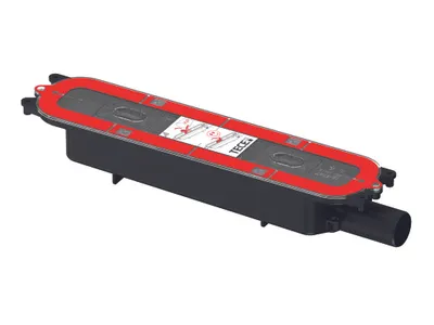 A product shot of a drainage profile.