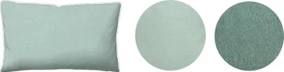 Produktbild von Biberna Melange Biber-Wende-Kissenbezug 0840500-431, Größe 40x80 cm, minze