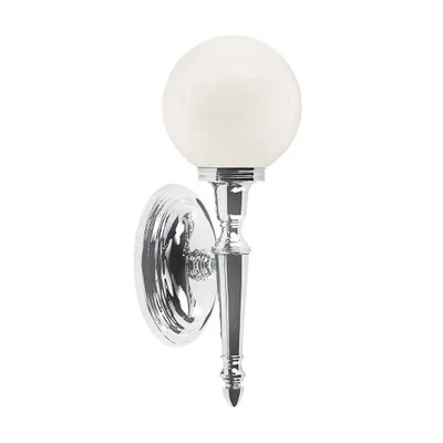 Produktbild von Elstead Dryden LED Wandleuchte G9 35cm Poliertes Chrom IP44