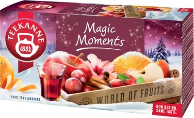 Obrázek produktu pro Teekanne Magic Moments ovocně-bylinný čaj s pomerančem a rumovo-hroznovým aroma, porcovaný (20ks), 105465