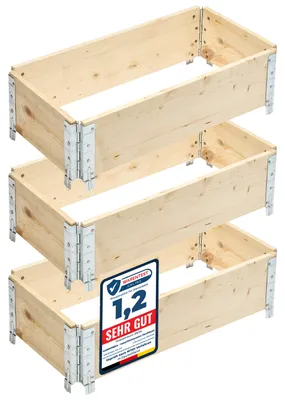 Produktbild von Garronda Holzaufsatzrahmen für Palette Aufbewahrungskiste aus Holz Hochbeete Holzkiste