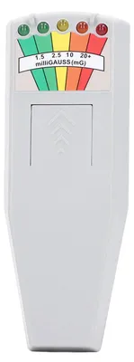 Image de Appareil de mesure des champs électromagnétiques, détecteur de radiations, avec 5 LED, pour mesurer les champs magnétiques et les hautes fréquences,  pour la détection de phénomènes paranormaux