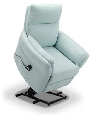 Relaxsessel mit Aufstehhilfe, elektrisch, 90x91x102 cm, 120 kg, Blau