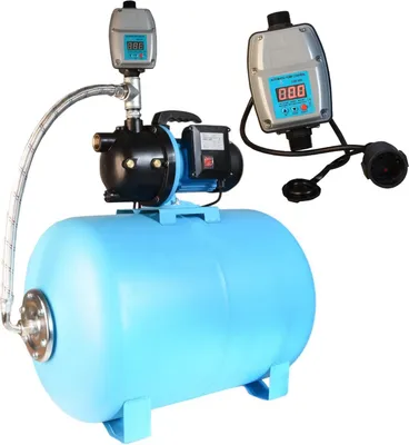 Zdjęcie produktu dla Zestaw Hydroforowy 80L ze Sterownikiem Elektronicznym do Pompy CSK 55D Hydrofor Pompa do Wody HANDY 3000