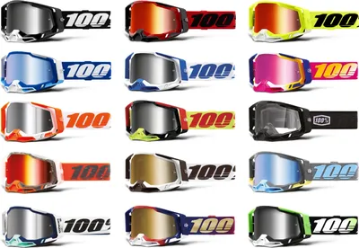 Produktbild von 100% Racecraft 2 Goggle - Mirror Lens Black