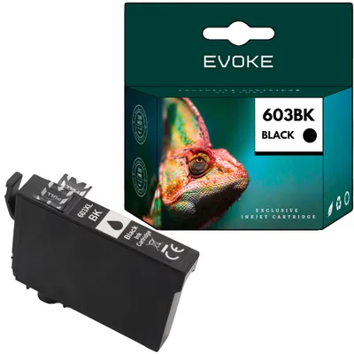 Immagine prodotto di Inchiostri compatibili per stampanti Epson 603XL 603 XL, codice C13T03A14010, colore nero, capacità 13 ml, resa di 730 pagine, compatibili con i modelli Expression Home XP-2100, 2105, 2150, 2155, 3100, 3150, 3155, 4100, 4105 e WorkForce WF-2810DWF, 2830DWF, 2835DWF, 2850DWF