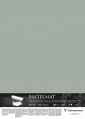 Produktbild von Clairefontaine PastelMat, Kunstpapier, 360 g/m², 5 Blätter
