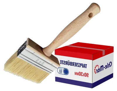 Produktbild von Tapezierbürste 90 mm mit ergonomischem Holzgriff