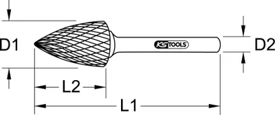 Obrázek produktu pro KS TOOLS Karbidové frézy G 3 mm - 515.3251