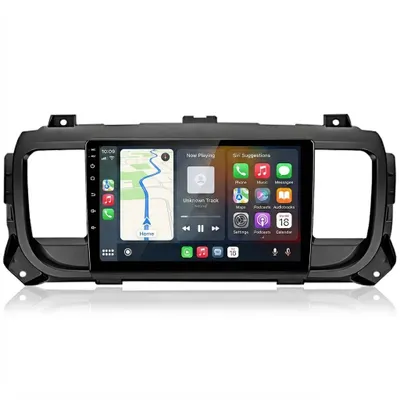 Obrázek produktu pro Autorádio s CarPlay, Android 15, GPS navigací, Wi-Fi, Bluetooth, DAB+, ovládáním na volantu, USB a DSP, pro modely Opel Vivaro C a Zafira Life (2019-2023), paměť 4+64G