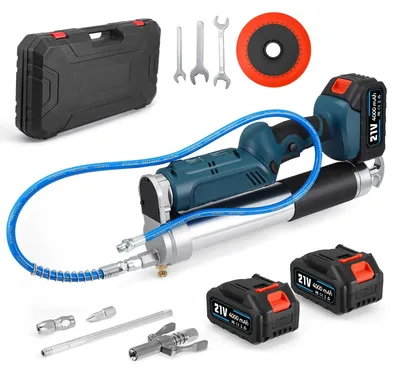 Produktbild von Elektrische Fettpresse - Akku 21V - 6000–12000 PSI Hochdruck - 600 ml Kartusche - 600W Schmiergerät für Auto - Blau