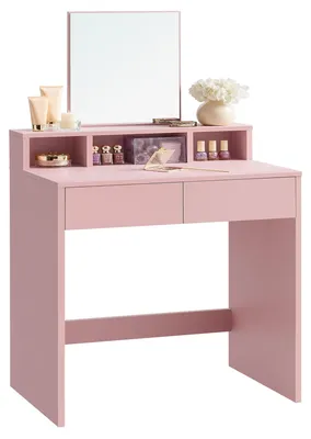 Obrázek produktu pro Toaletní stolek s velkým zrcadlem RDT103R01, 40 x 60 x 127 cm, růžový