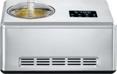 Productafbeelding van 2-in-1 ijsmachine EZ 7405, met yoghurtfunctie (roestvrij staal, geborsteld oppervlak), geschikt voor 2.000 ml ijs, 180 Watt compressor