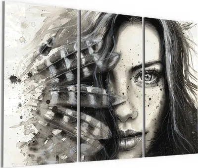 Produktbild von DEQORI Glasbild Echtglas 3x50x100 cm 'Geheimnisvolle Schönheit' Wandbilder XXL groß