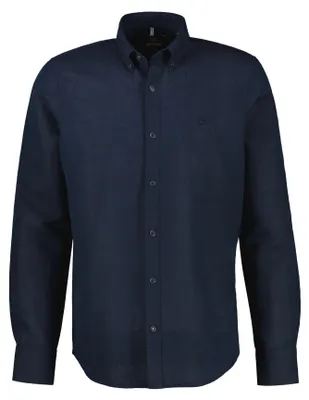 Produktbild von Lerros - Herren Freizeit Leinen Hemd, (2641122), Größe:L, Farbe:Navy (485)