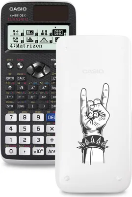 Produktbild von Casio FX-991DE X ClassWiz Schulrechner mit Rock-Bedruckung (Motiv 17)
