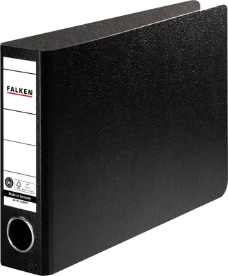 Produktbild von Falken Ordner N50 11285921 DIN A5 quer 50mm Hartpappe schwarz