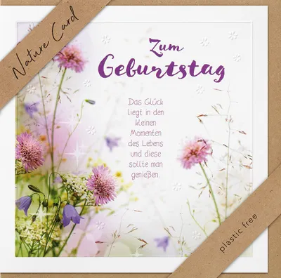 Produktbild von bsb 692003-2 Geburtstagskarte - Natur Card, inkl. Umschlag