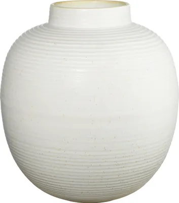 Produktbild von ASA Selection japandi Vase, soft shell D. 26,5 cm, H. 29 cm weiß matt Steingut 73004249