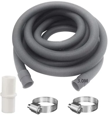 Obrázek produktu pro Vypouštěcí hadice k pračce, prodloužení vypouštěcí hadice myčky, prodloužení myčky odpadní hadice, myčka vypouštěcí hadice, 3m