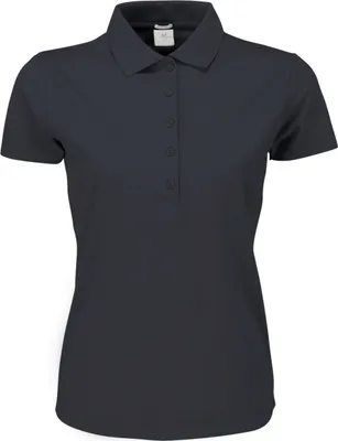 Produktbild von Tee Jays 145 | Damen Luxury Stretch Poloshirt - Farbe: Dark Grey (Solid) - Größe: L
