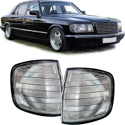 Produktbild von Blinker Schwarz Smoke Paar Links Rechts für Mercedes S Klasse W126 79-91