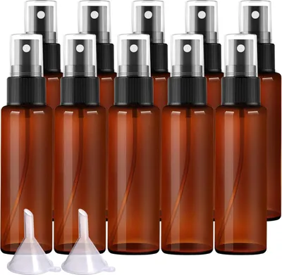 Produktbild von 10er Set 30ml Pump Sprayflaschen mit Trichter - Leer Parfümzerstäuber Sprühflaschen