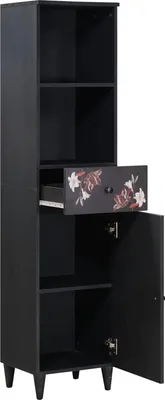 Image de vidaXL Armoire de salle de bain avec tiroirs Multicolore 38 x 33,5 x 160 cm