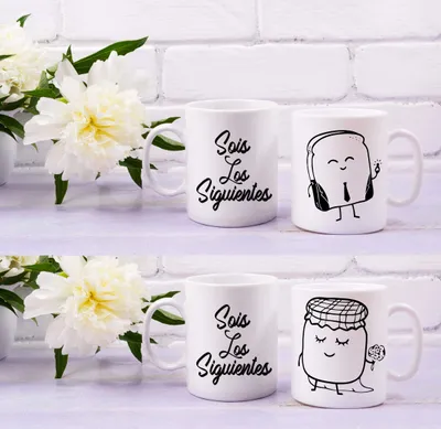 2er-Set Keramik-Kaffeetassen, 350 ml, spülmaschinenfest
