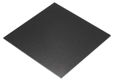 Kohlefaserplatte 240x240x4 mm glänzend, 1 Stück