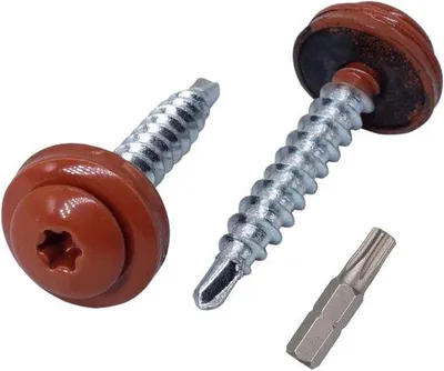 Productafbeelding van Zelfborende Torx Schroeven voor Dakplaten met EPDM Ring, 60 Stuks