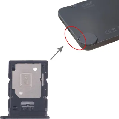 Image de Pour Nothing CMF Phone 1 Plateau de cartes SIM SIM Micro SD Pièce de rechange Noir