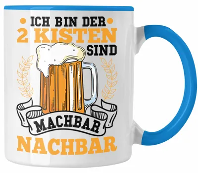 Produktbild von Cooler Nachbar Tasse Geschenk Bester Nachbar Geschenkidee Nachbarn (Blau)