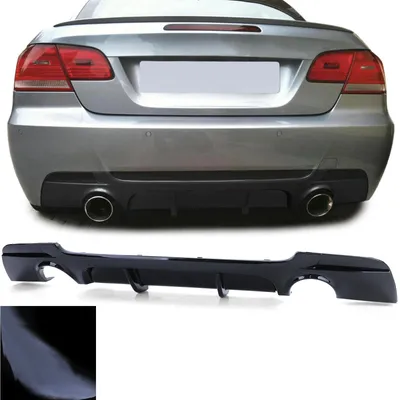 Für BMW 3er E92 E93 2006-2013 / 335i 335d Heckdiffusor Diffusor SCHWARZ GLANZ in der Farbe SCHWARZ von Carparts-Online GmbH