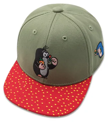 Produktbild von koaa Der kleine Maulwurf "Erdbeere" Snapback Cap olive/red 1-3 Jahre