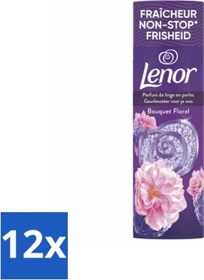 Produktbild von Lenor – Duftverstärker – Blumenbouquet – Non-Stop-Frische – 19 Wäschen - Vorteilspack - 12 Stücke