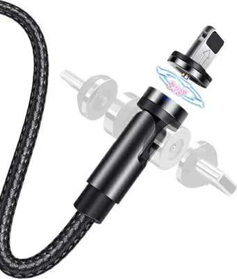 Zdjęcie produktu dla Kabel USAMS U59 lightning magnetyczny 2.1A 1m czarny