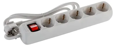 Produktbild von Alyco Steckdosenleiste mit Schalter, 5 Steckdosen, 3 m Kabel, 199445