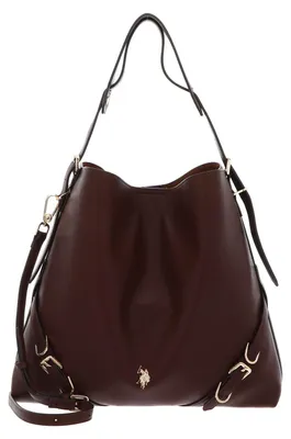 Produktbild von U.S. POLO ASSN. Schultertasche Guildford Tall Hobo Bag Brown dunkelbraun