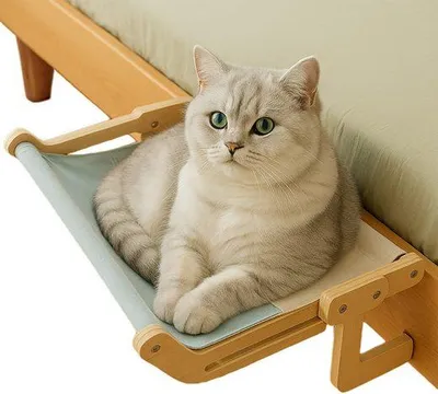 Produktbild von Katzen-Hängematte Katzenbett für Fenster verstellbare Breite Kratzfeste Fensterliege