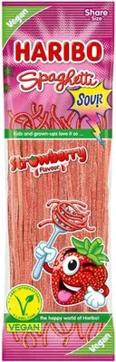 Produktbild von Haribo Spaghetti Strawberry sour vegan 200g